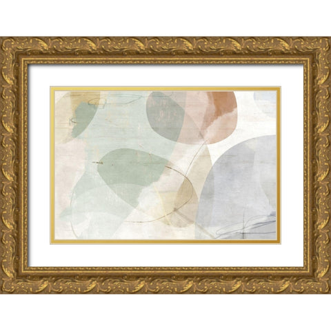 Porcelain Balast Gold Ornate Wood Framed Art Print with Double Matting by Naskrent, Delores