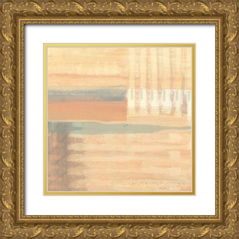 Winter sunset at Stone Bay Gold Ornate Wood Framed Art Print with Double Matting by Kouta, Flora