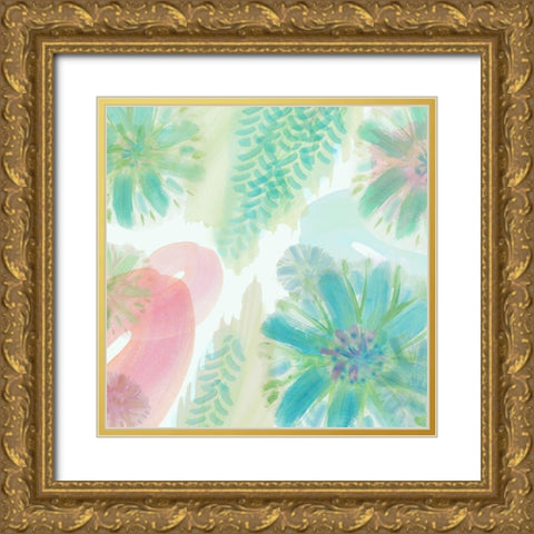 Tropical Dreaming  Gold Ornate Wood Framed Art Print with Double Matting by Kouta, Flora