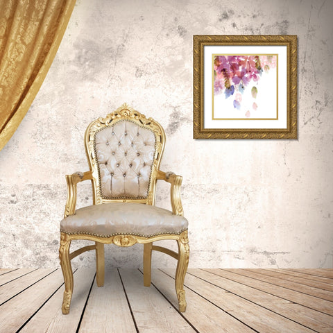 Fallig Blossom III Gold Ornate Wood Framed Art Print with Double Matting by Kouta, Flora