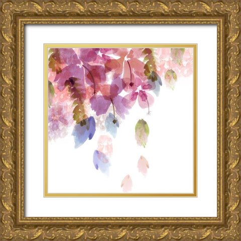 Fallig Blossom III Gold Ornate Wood Framed Art Print with Double Matting by Kouta, Flora