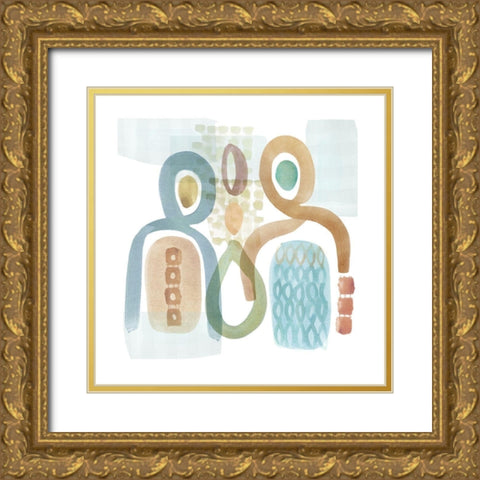 Togetherness III Gold Ornate Wood Framed Art Print with Double Matting by Kouta, Flora