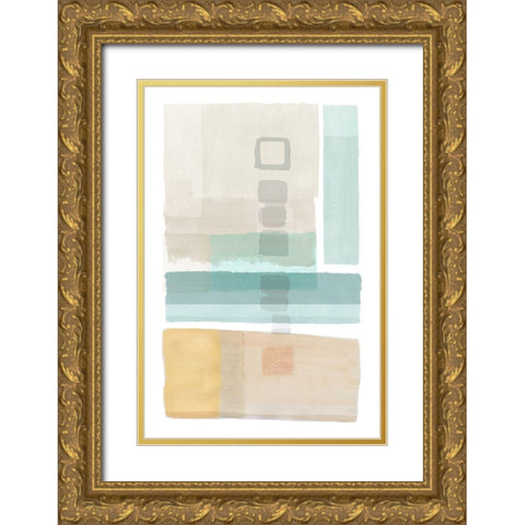 Army Bay II Gold Ornate Wood Framed Art Print with Double Matting by Kouta, Flora