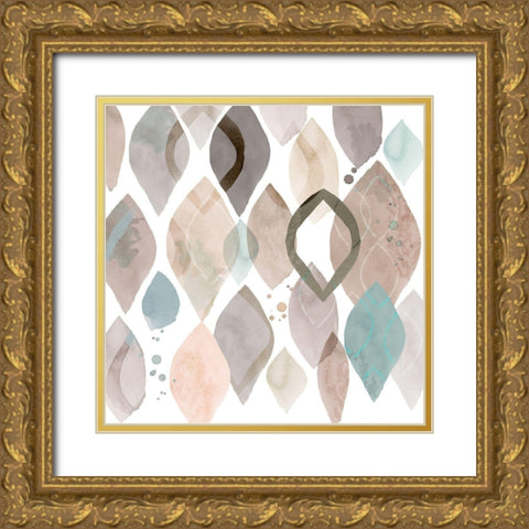 Water Colours III Gold Ornate Wood Framed Art Print with Double Matting by Kouta, Flora