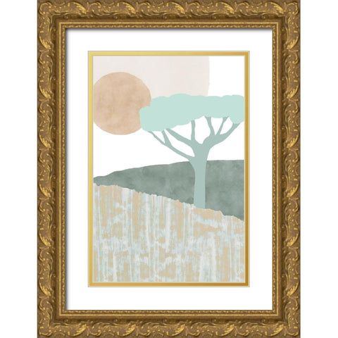 Ennerdale I Gold Ornate Wood Framed Art Print with Double Matting by Kouta, Flora