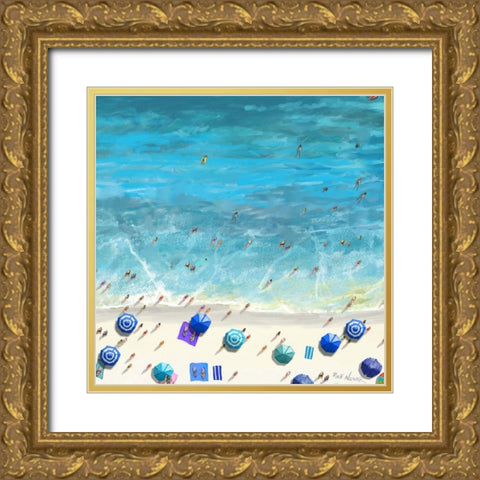 Beaches II Gold Ornate Wood Framed Art Print with Double Matting by Novak, Rick