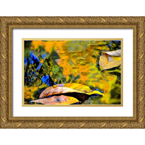 Restful Gold Ornate Wood Framed Art Print with Double Matting by Cooper, Helena