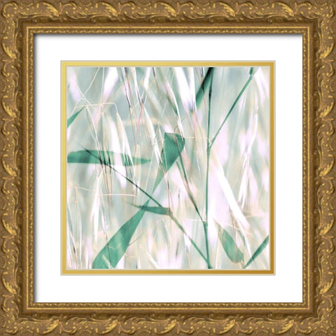 Flourish XII Gold Ornate Wood Framed Art Print with Double Matting by Aryai, Sia