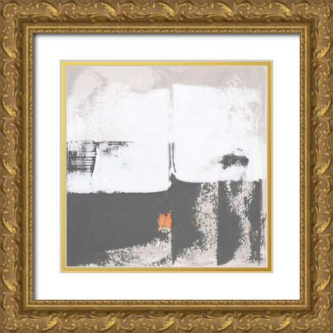 Mosaic XIII Gold Ornate Wood Framed Art Print with Double Matting by Aryai, Sia