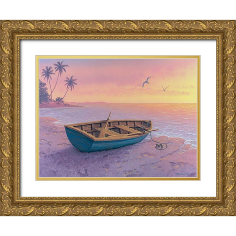 Life is but a Dream Gold Ornate Wood Framed Art Print with Double Matting by Courtney, Richard