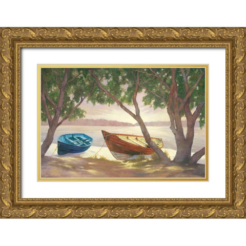 Lakeside I Gold Ornate Wood Framed Art Print with Double Matting by Reynolds, Graham