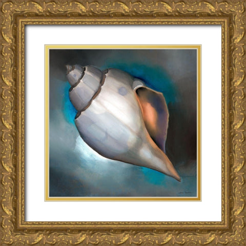 Wild Blues III Gold Ornate Wood Framed Art Print with Double Matting by Montillo, Louise