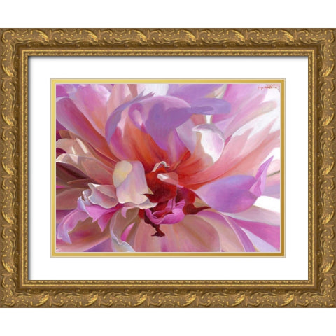 Falling In Love With Love Gold Ornate Wood Framed Art Print with Double Matting by Montana, Enzo