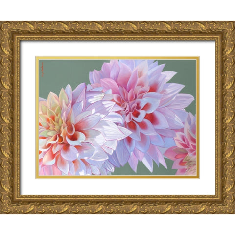 Heart And Soul Gold Ornate Wood Framed Art Print with Double Matting by Montana, Enzo