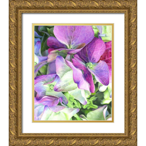 Love Gold Ornate Wood Framed Art Print with Double Matting by Montana, Enzo