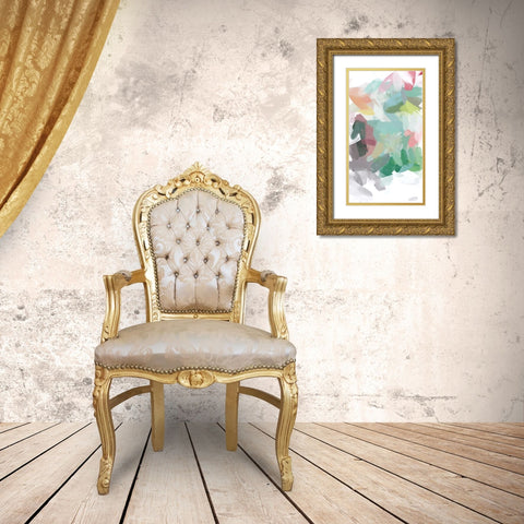 The Color Movement II Gold Ornate Wood Framed Art Print with Double Matting by Orlov, Irena