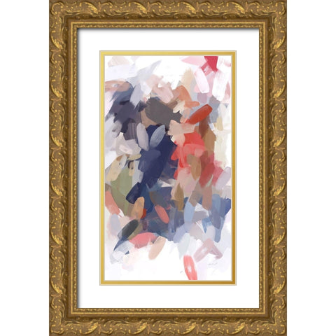 The Color Movement III Gold Ornate Wood Framed Art Print with Double Matting by Orlov, Irena