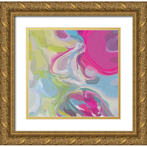 The Continuous Flow Gold Ornate Wood Framed Art Print with Double Matting by Orlov, Irena