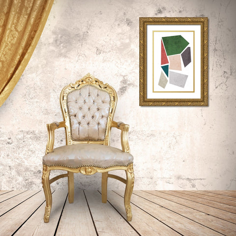 Geometric Shapes I Gold Ornate Wood Framed Art Print with Double Matting by Orlov, Irena