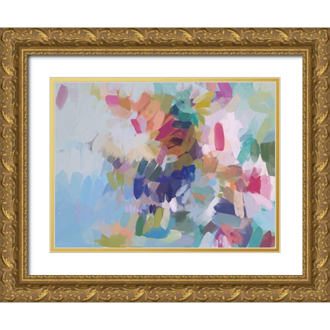 Playful Movement II Gold Ornate Wood Framed Art Print with Double Matting by Orlov, Irena