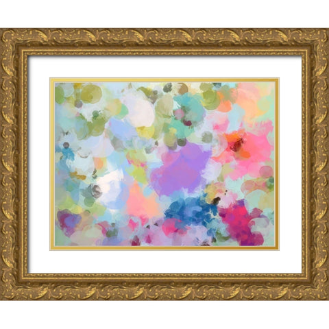 Playful Movement III Gold Ornate Wood Framed Art Print with Double Matting by Orlov, Irena