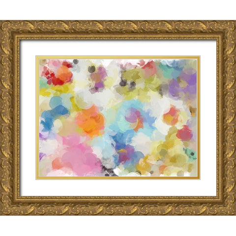 Playful Movement IV Gold Ornate Wood Framed Art Print with Double Matting by Orlov, Irena