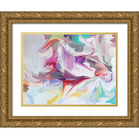 Energy Surrounding Your Life II Gold Ornate Wood Framed Art Print with Double Matting by Orlov, Irena
