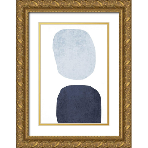 Minimalist Geometric VI Gold Ornate Wood Framed Art Print with Double Matting by Orlov, Irena