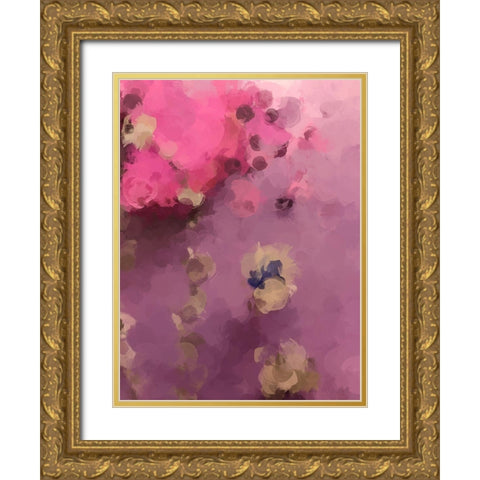 Color and Shape II Gold Ornate Wood Framed Art Print with Double Matting by Orlov, Irena