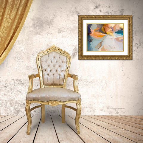 Through the Time Gold Ornate Wood Framed Art Print with Double Matting by Orlov, Irena