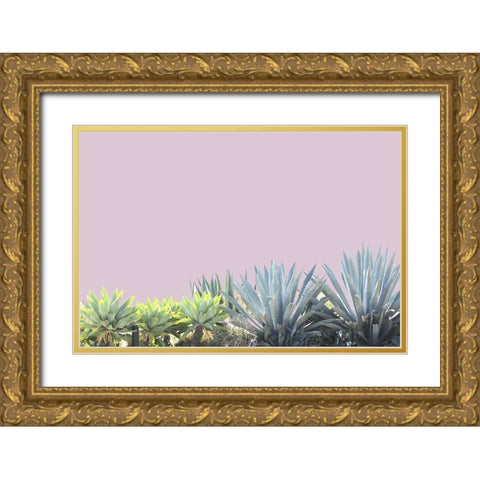 Blush I Gold Ornate Wood Framed Art Print with Double Matting by Orlov, Irena