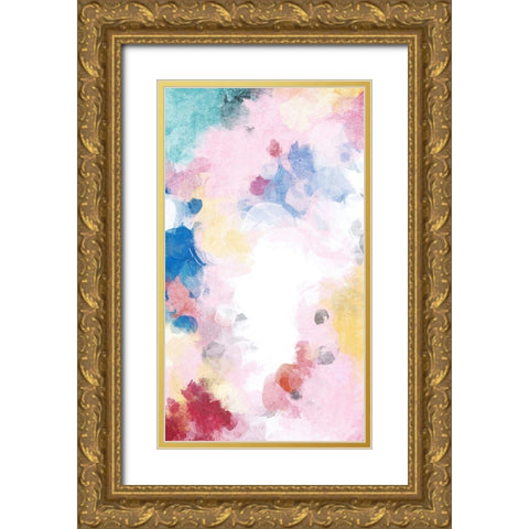 Abstraction I Gold Ornate Wood Framed Art Print with Double Matting by Orlov, Irena