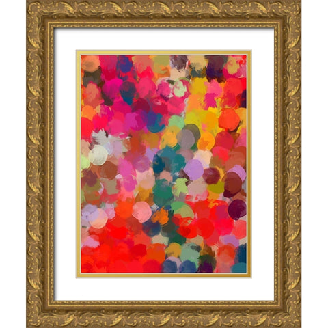 Bohemian Color Expression II Gold Ornate Wood Framed Art Print with Double Matting by Orlov, Irena