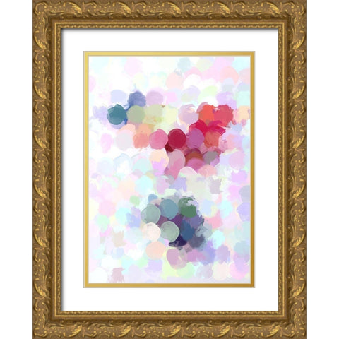 Improvisation I Gold Ornate Wood Framed Art Print with Double Matting by Orlov, Irena