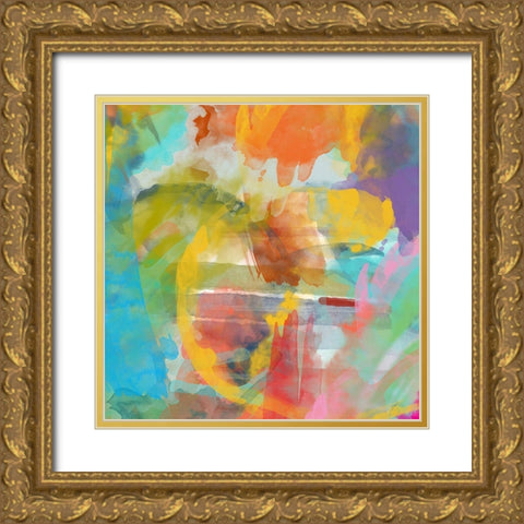 Touch II Gold Ornate Wood Framed Art Print with Double Matting by Orlov, Irena