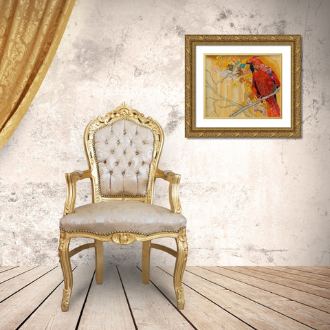 Dreaming Gold Ornate Wood Framed Art Print with Double Matting by St Hilaire, Elizabeth