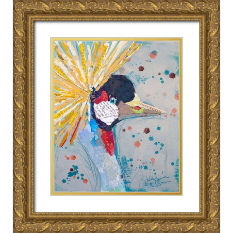 Hope Gold Ornate Wood Framed Art Print with Double Matting by St Hilaire, Elizabeth