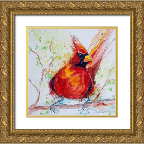 Red Rocket Gold Ornate Wood Framed Art Print with Double Matting by St Hilaire, Elizabeth