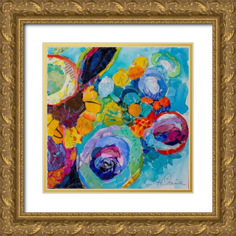 Happy Day Gold Ornate Wood Framed Art Print with Double Matting by St Hilaire, Elizabeth