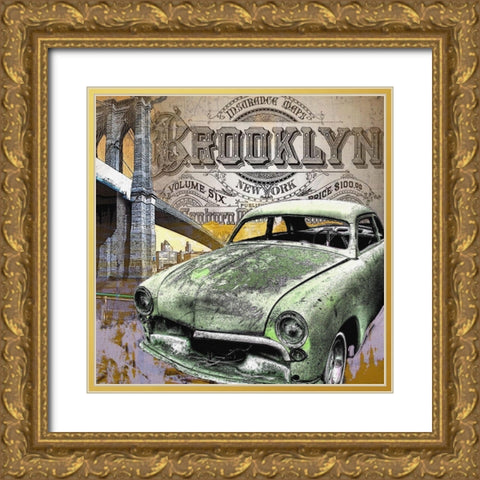 Brooklyn Gold Ornate Wood Framed Art Print with Double Matting by Smith, Karen