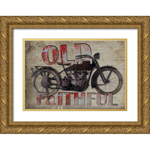 Old Faithful Gold Ornate Wood Framed Art Print with Double Matting by Smith, Karen