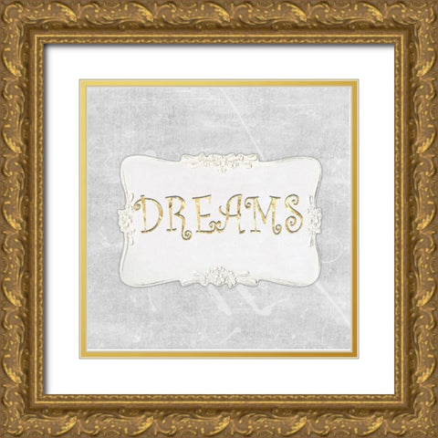 Follow Your Dreams II Gold Ornate Wood Framed Art Print with Double Matting by Smith, Karen