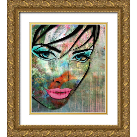 Feature Garden I Gold Ornate Wood Framed Art Print with Double Matting by Smith, Karen