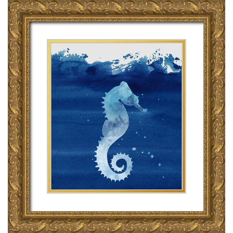 Oceaniana I Gold Ornate Wood Framed Art Print with Double Matting by Smith, Karen