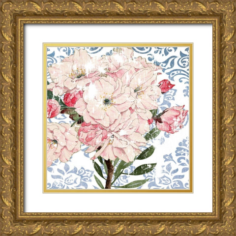Rosewall II Gold Ornate Wood Framed Art Print with Double Matting by Smith, Karen