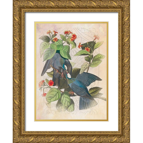 Classic Avion VII Gold Ornate Wood Framed Art Print with Double Matting by Hunziker, Steve