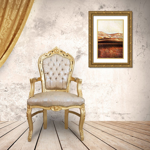 Sahara Sand Dunes II Gold Ornate Wood Framed Art Print with Double Matting by Aldridge, Ashley