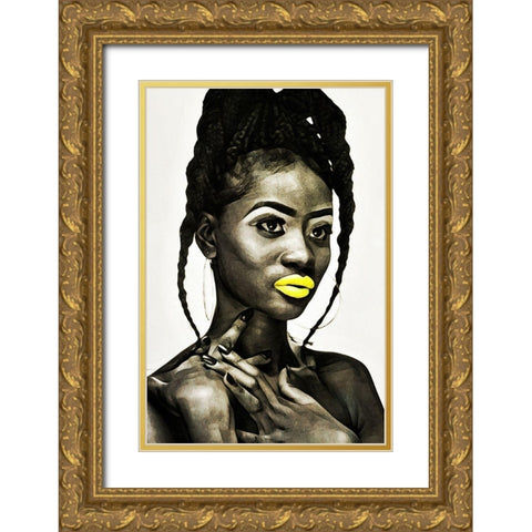 Willow I Gold Ornate Wood Framed Art Print with Double Matting by Aldridge, Ashley