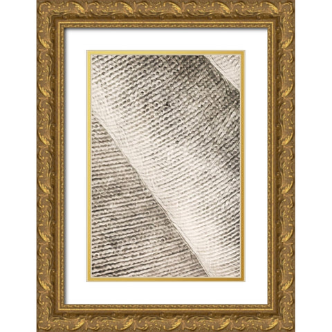 Woven Geometric Abstract II Gold Ornate Wood Framed Art Print with Double Matting by Aldridge, Ashley