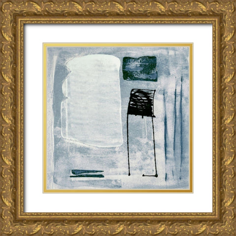 Mozaic 20 Gold Ornate Wood Framed Art Print with Double Matting by Aryai, Sia